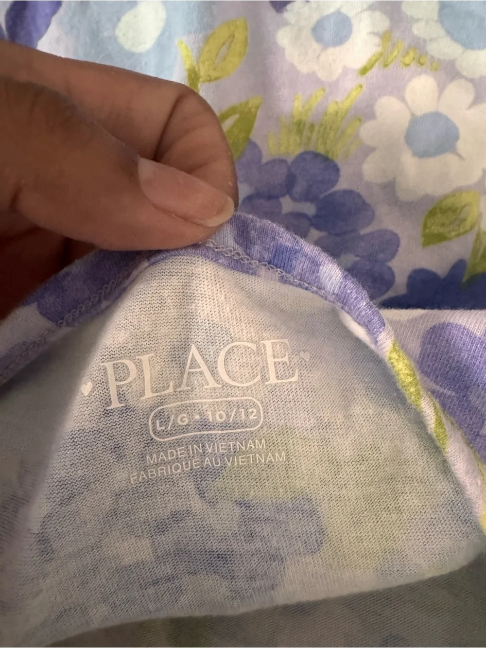 The Children's Place Lavender Floral Cap-Sleeve Dress